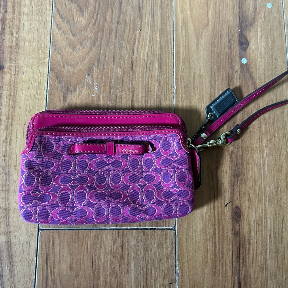 Coach Pink and Purple Wallet